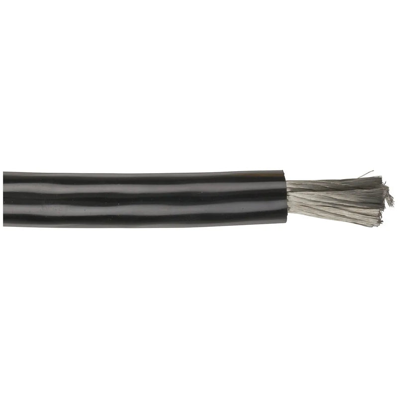 2 Gauge High Current OFC Cable - Black - Sold per metre