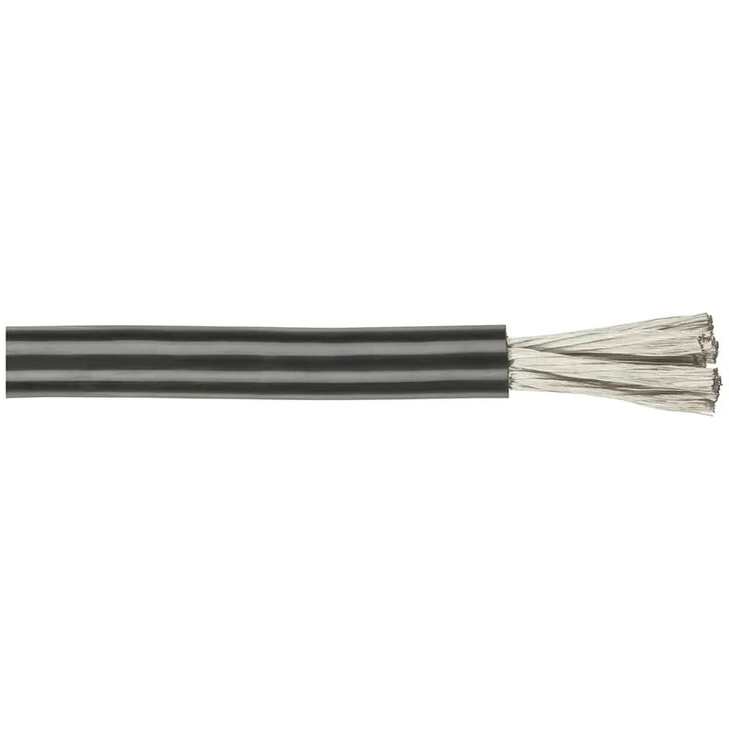 6 Gauge Mega High Current OFC Power Cable - Black - Sold per metre