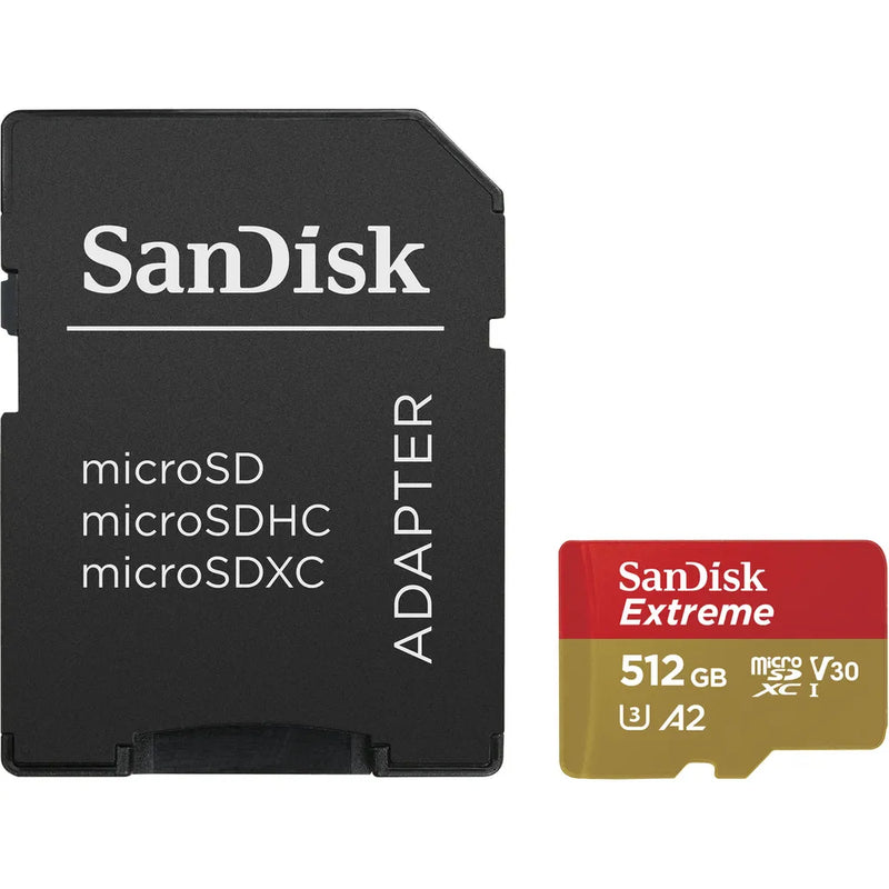 Sandisk 512GB High Extreme microSDXC Class 10, Reads 190MB/S, Writes 130MB/S