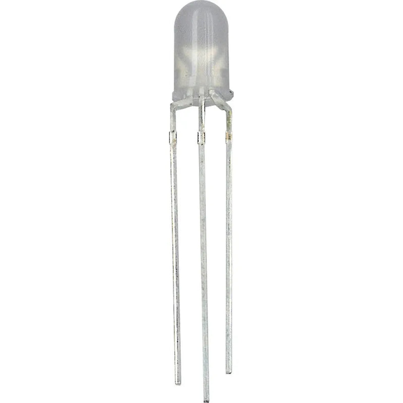 Tricolour Red/Green/Orange 5mm LED 70/80mcd Round Diffused