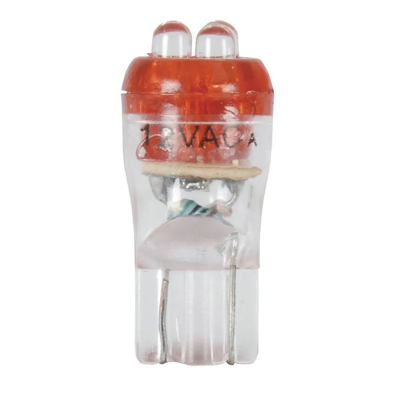 T10 Wedge Replacement LED QUAD Globe (Red)