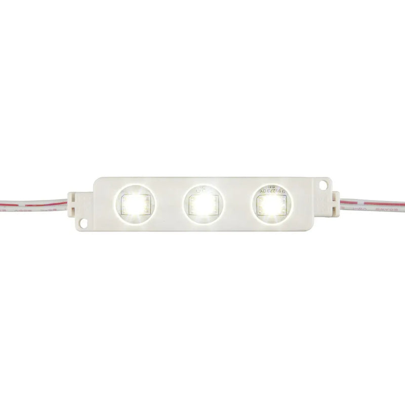 IP65 LED Light Module String, 10x 3x5050-LEDs, Cool White