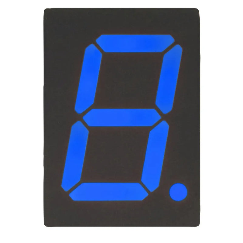 Blue 7 segment LED display