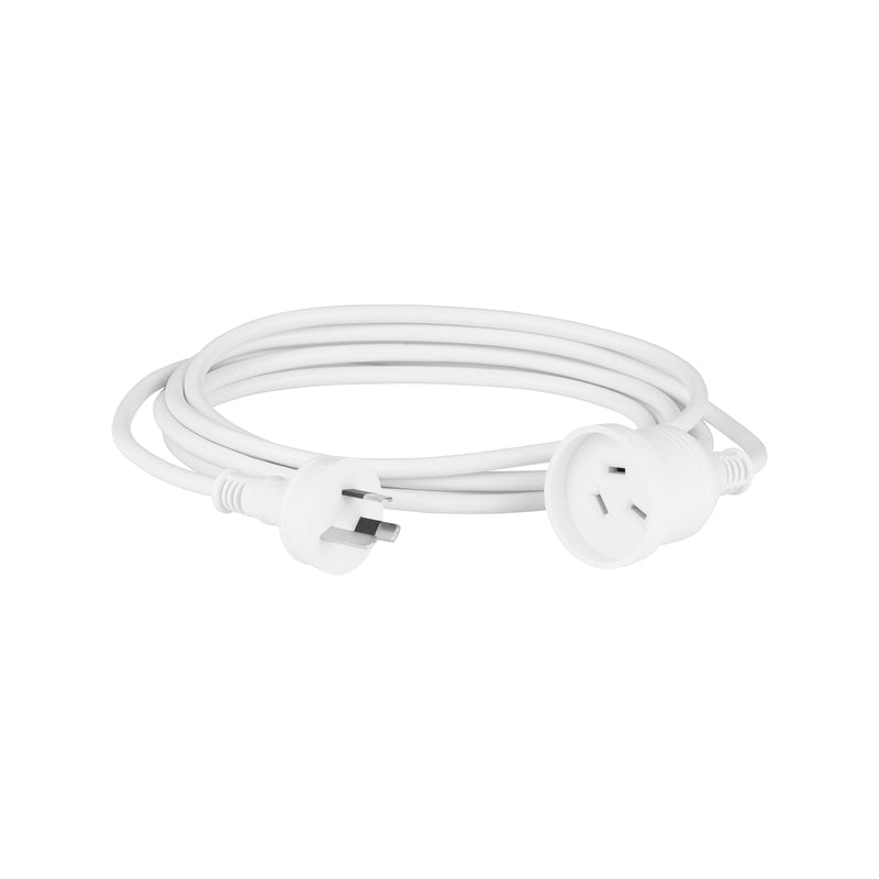 Arlec 3m White Extension Lead Twin Pack