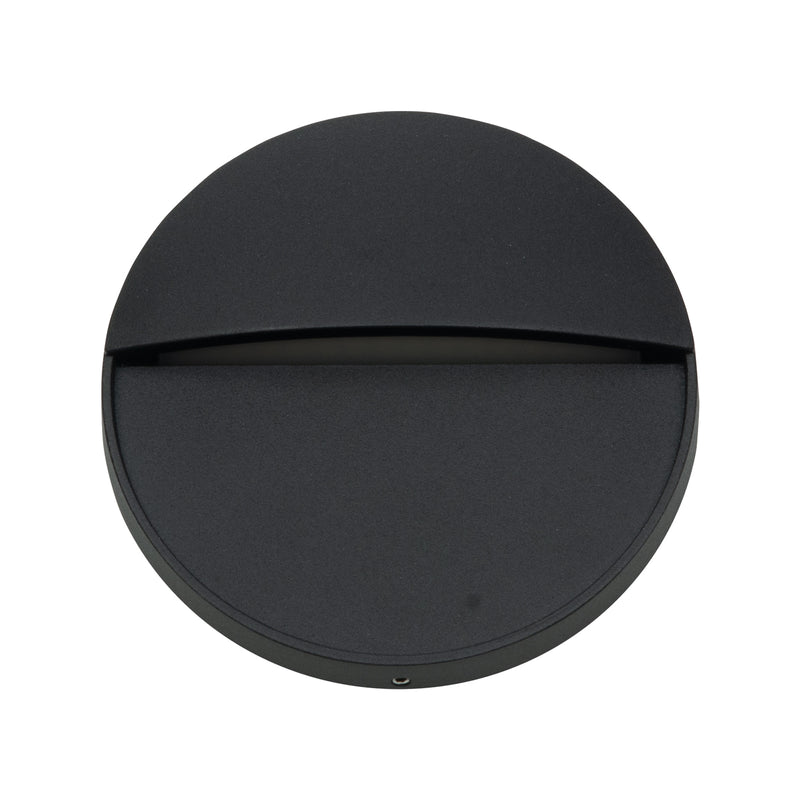 Arlec 4W CCT LED Round Black Exterior Step Light