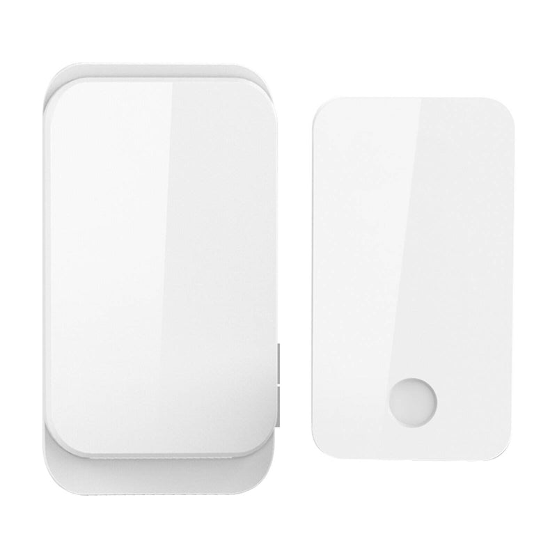 Arlec Plug-in Door Chime With 100m Wireless Kinetic Push Button - White