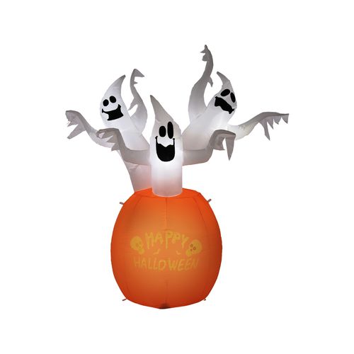 Arlec 1.8m Pumpkin and 3 Ghosts Halloween Inflatable