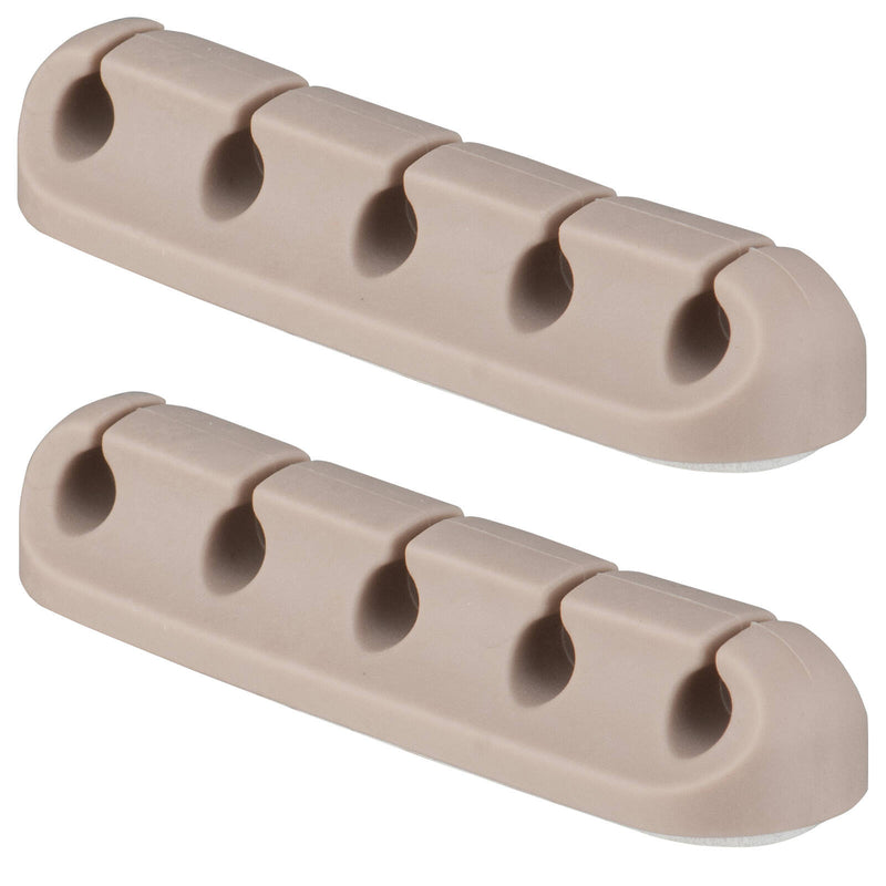 Arlec Cable Grippers Simply Taupe - 2 Pack