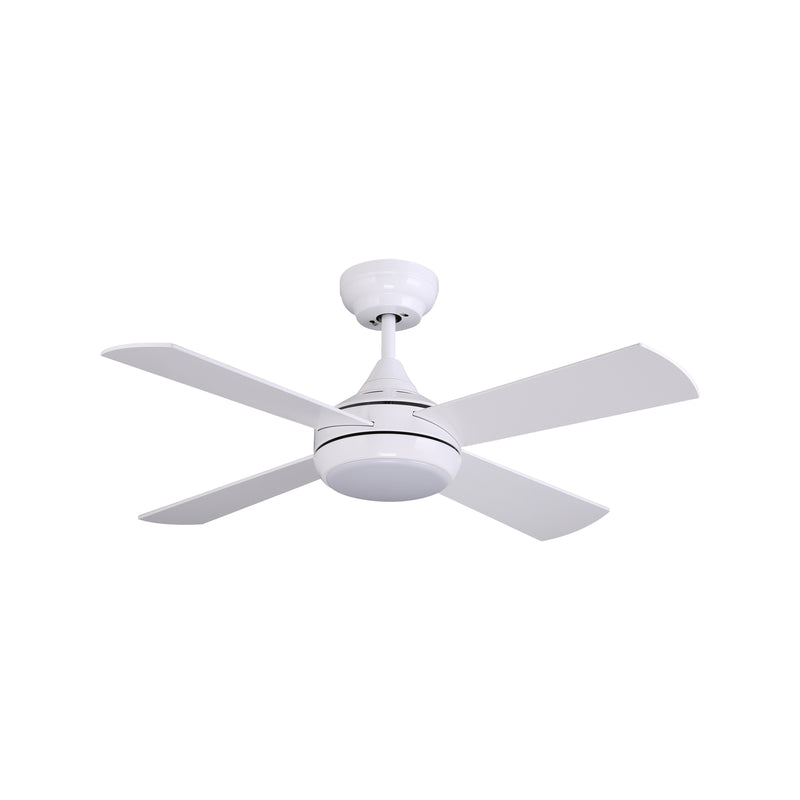 Arlec 90cm White Boston II 4 Blade DC Ceiling Fan