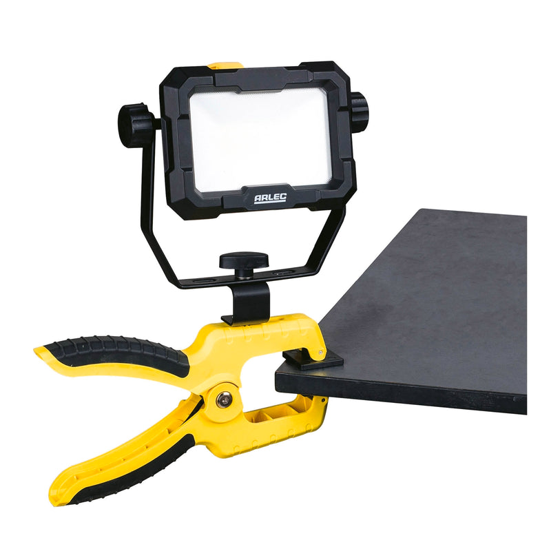 Arlec 20W 1600lm LED Worklight With Spring Clamp