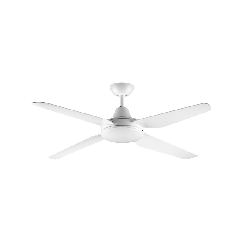 Arlec 130cm White 4 Blade Grid Connect Madrid ABS Smart Ceiling Fan with Light